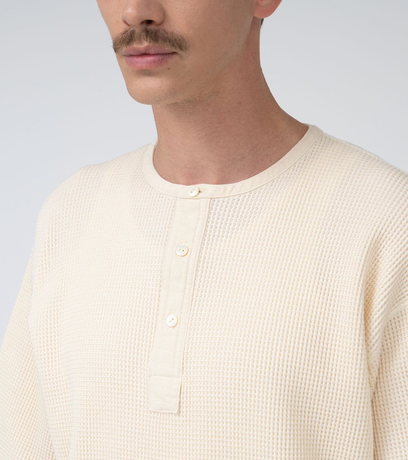 nanamica Henry Neck Thermal Sweat Tee