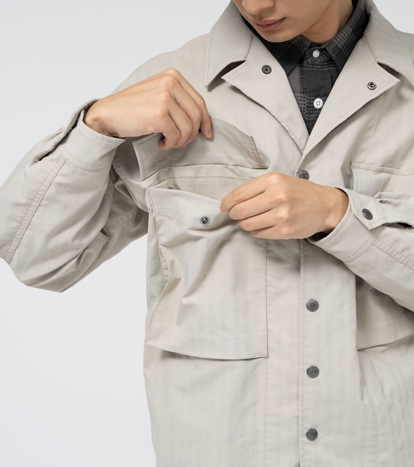 THE NORTH FACE PURPLE LABEL Herringbone Field Shirt Jacket