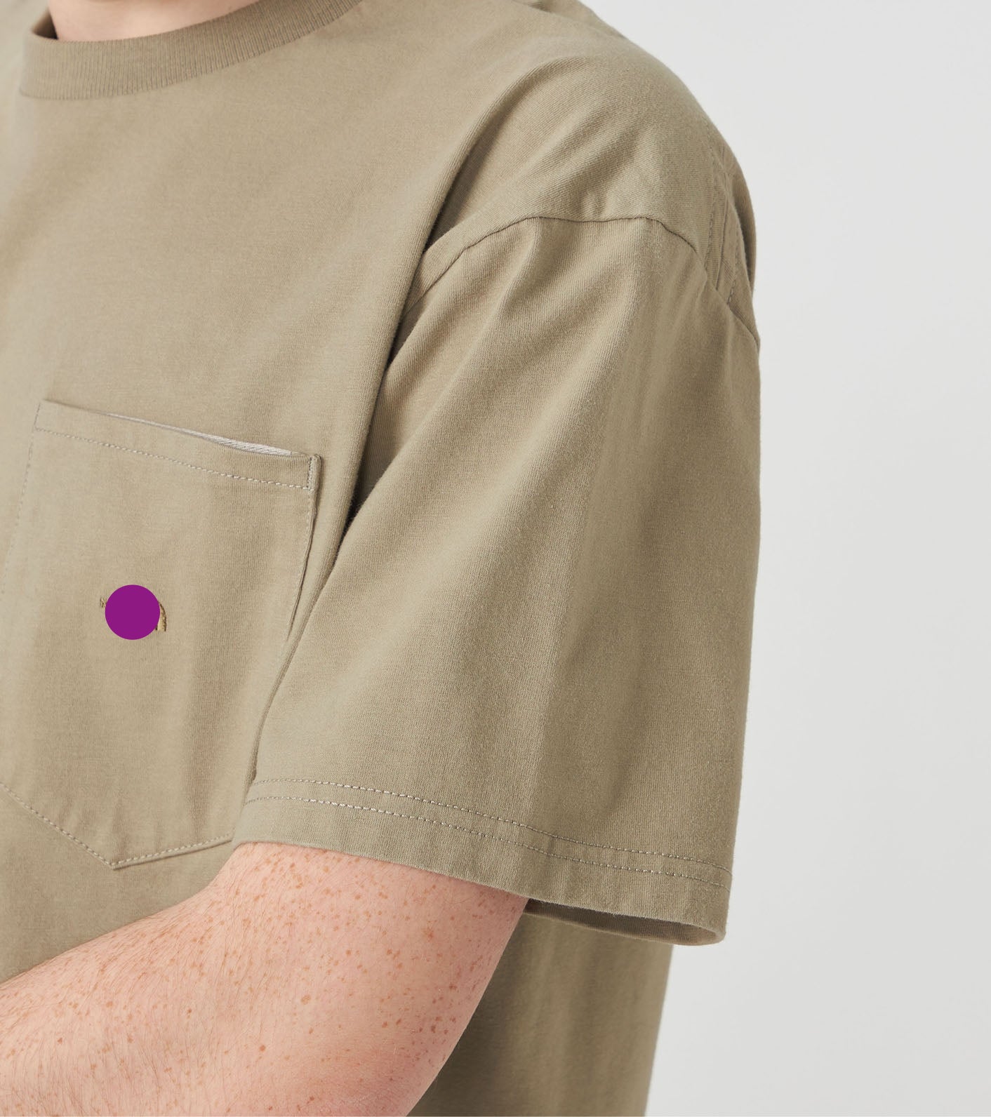 Purple Label High Bulky Pocket Tee