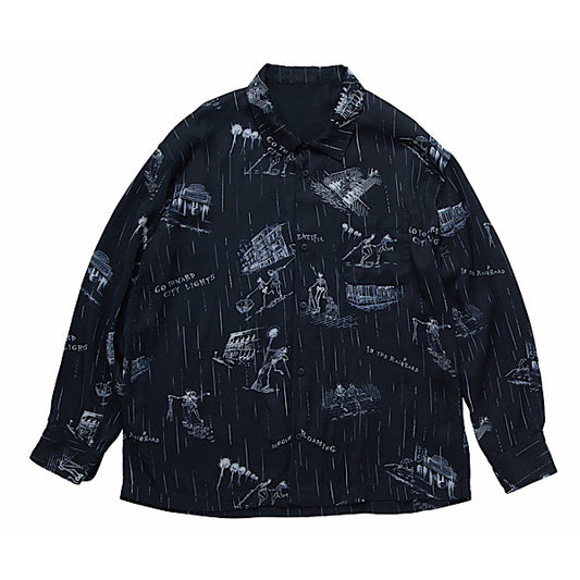 Porter Classic "BEAT SKULL IN THE RAIN" SHIRT