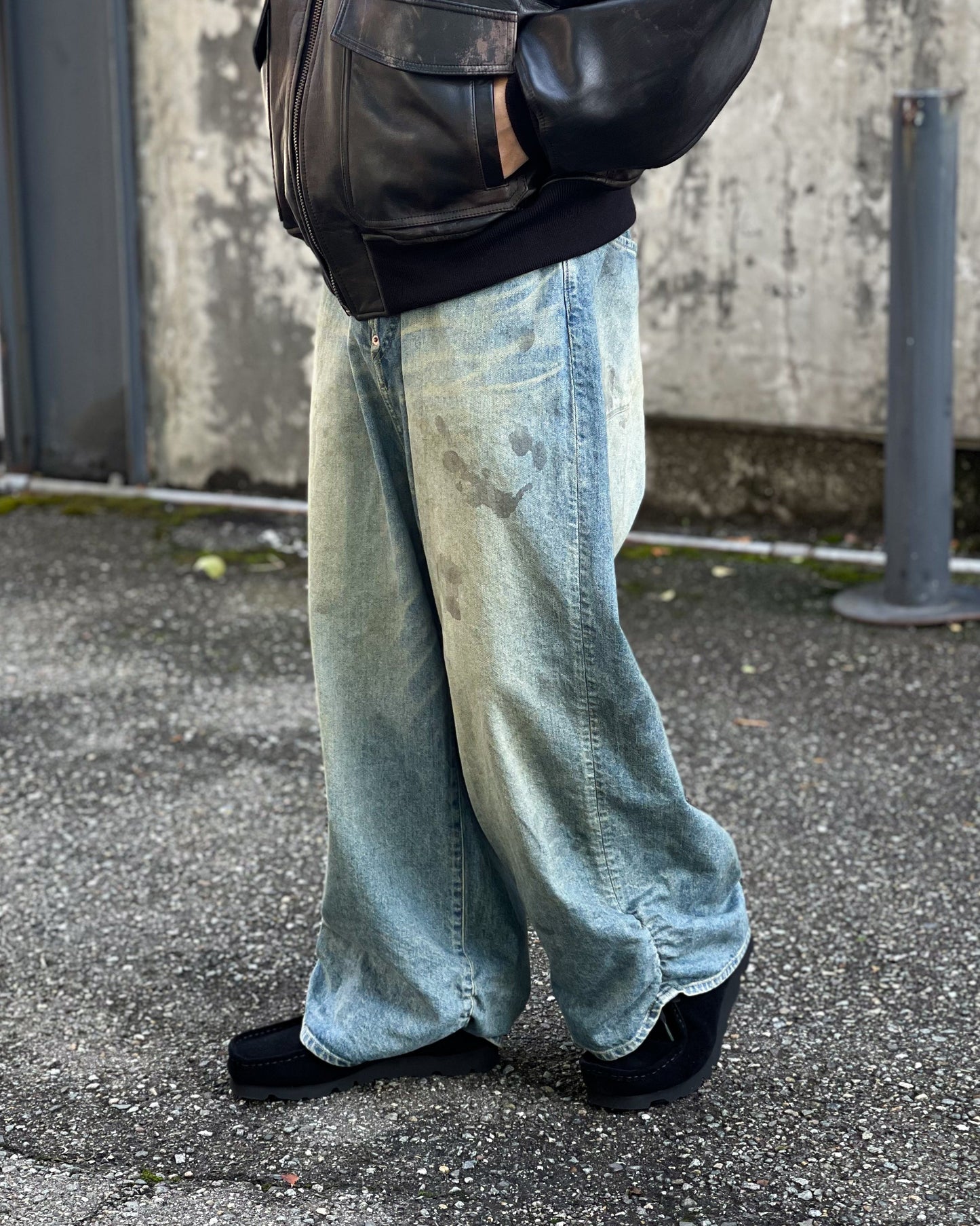 refomed FRESH MAN DENIM WIDE PANTS “USED”