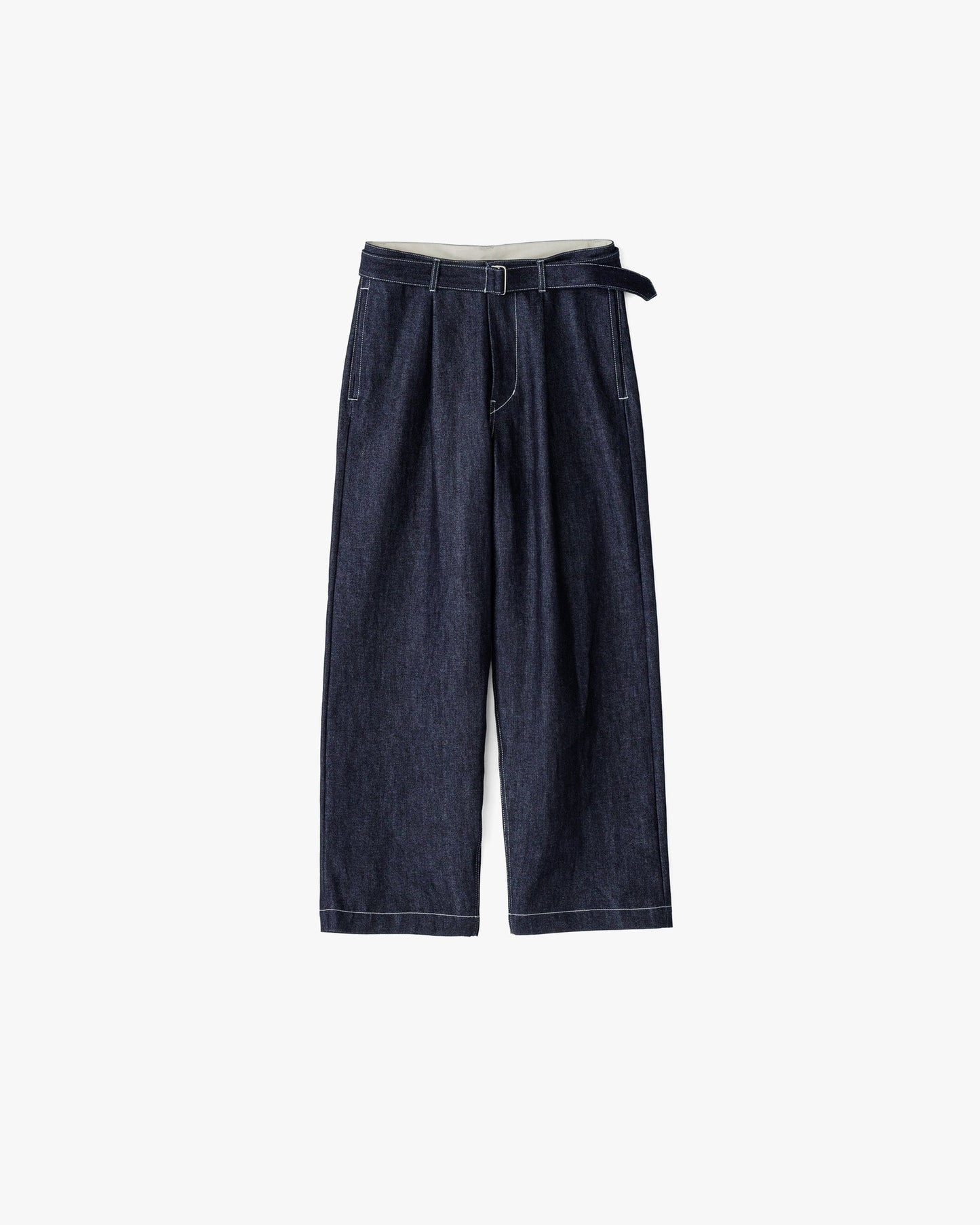 Graphpaper Selvage Denim Belted Pants - RIGID