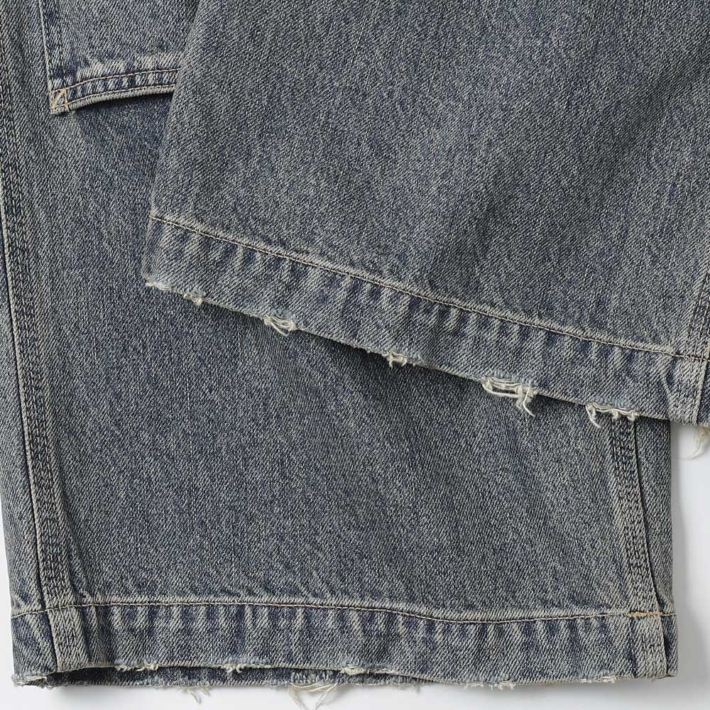 DAIRIKU Vintage Washed Painter Denim Wide Pants