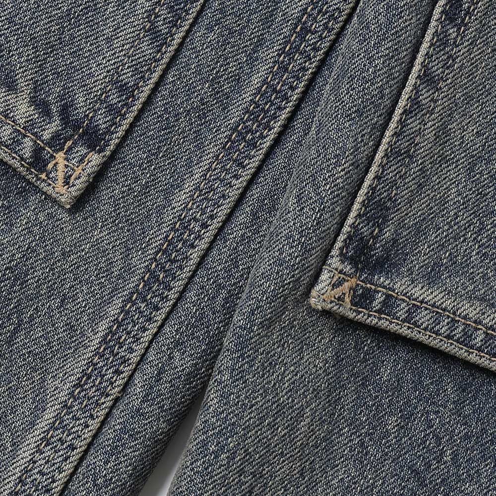 DAIRIKU Vintage Washed Painter Denim Wide Pants