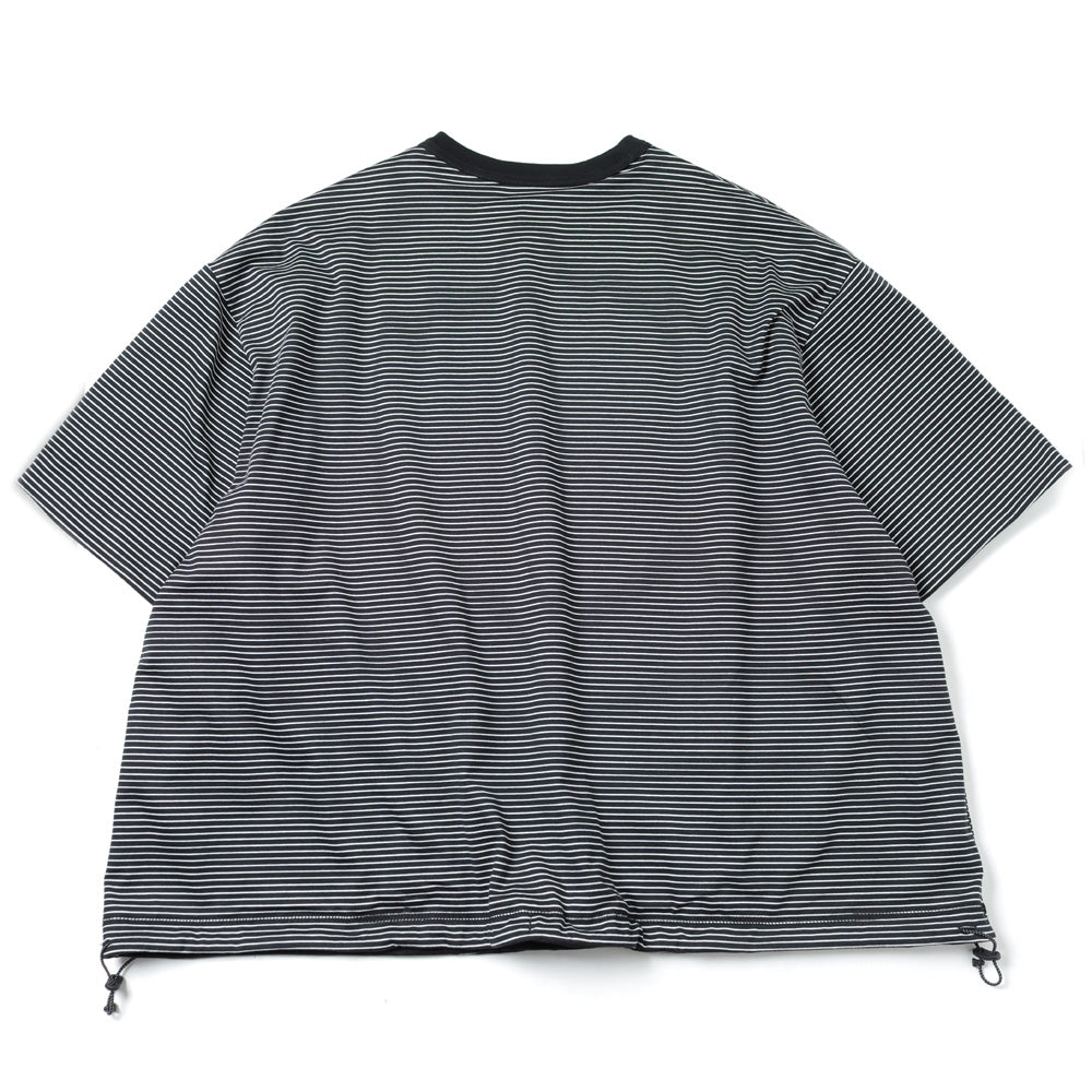 is-ness REVERSIBLE BALLOON BORDER T-SHIRT