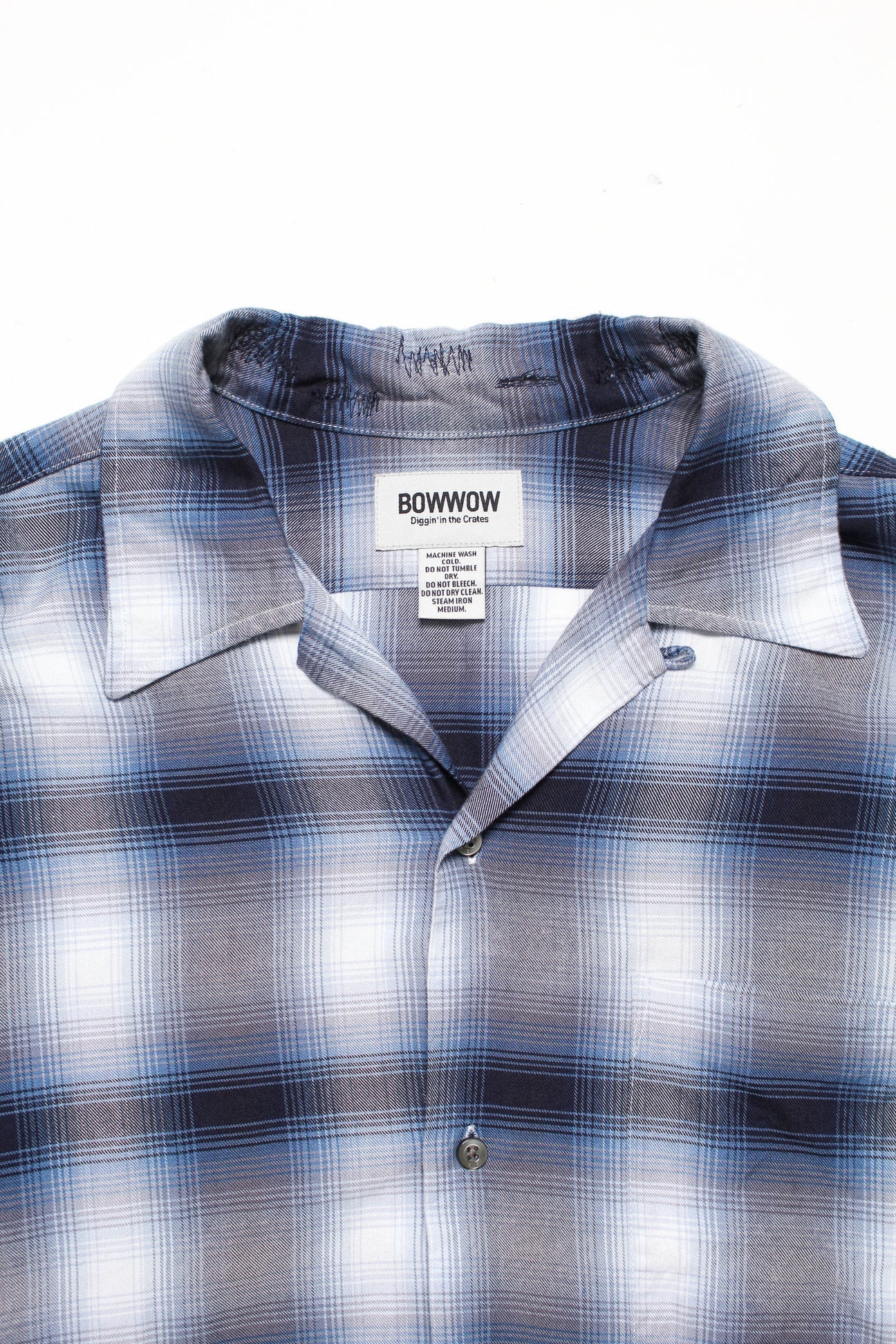 BOW WOW RAYON CHECK SHIRTS REPAIRED