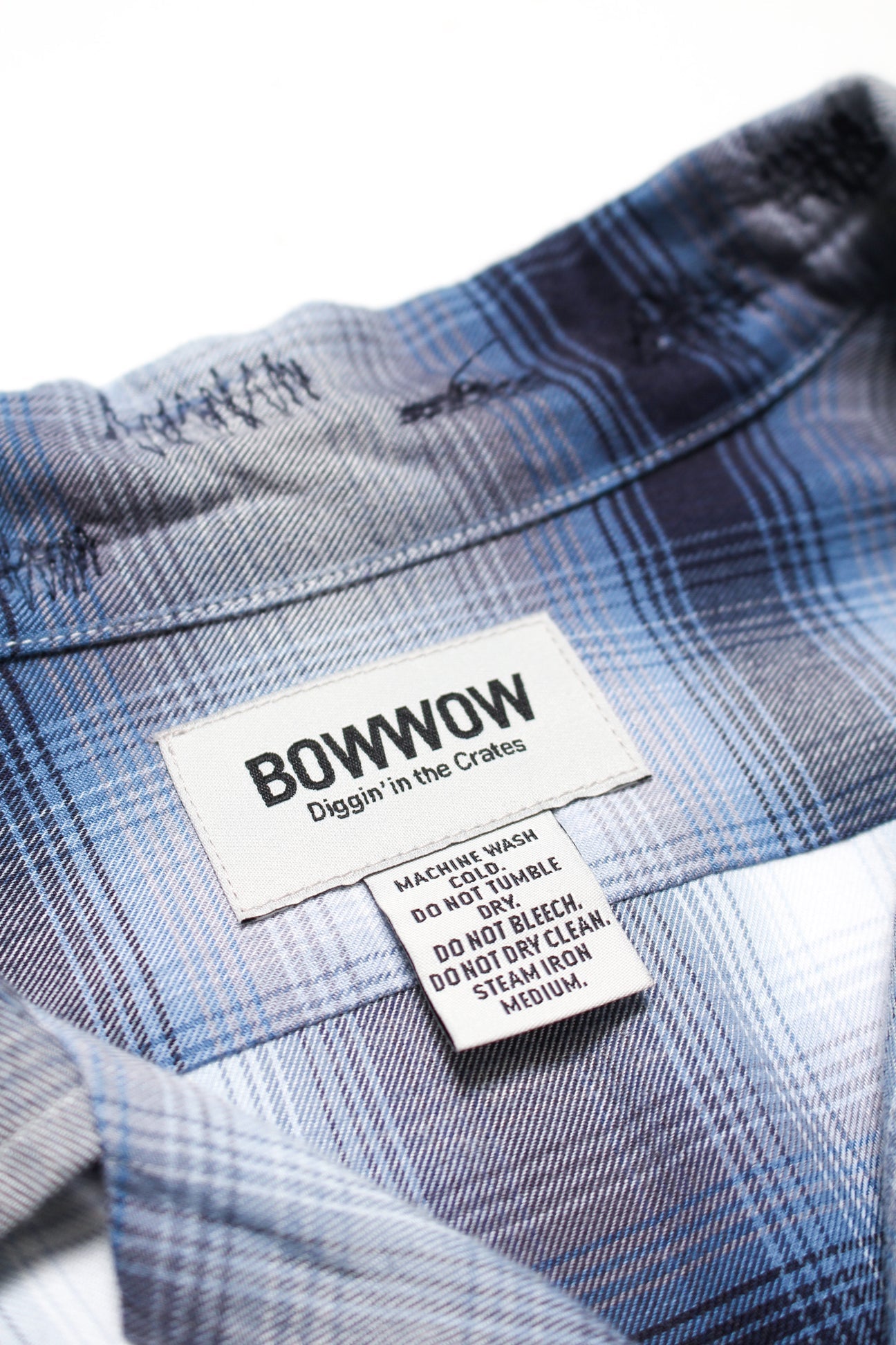 BOW WOW RAYON CHECK SHIRTS REPAIRED