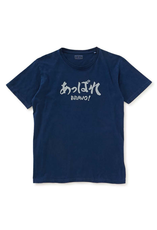 BLUE BLUE JAPAN Appare bassen Indigo T-shirt