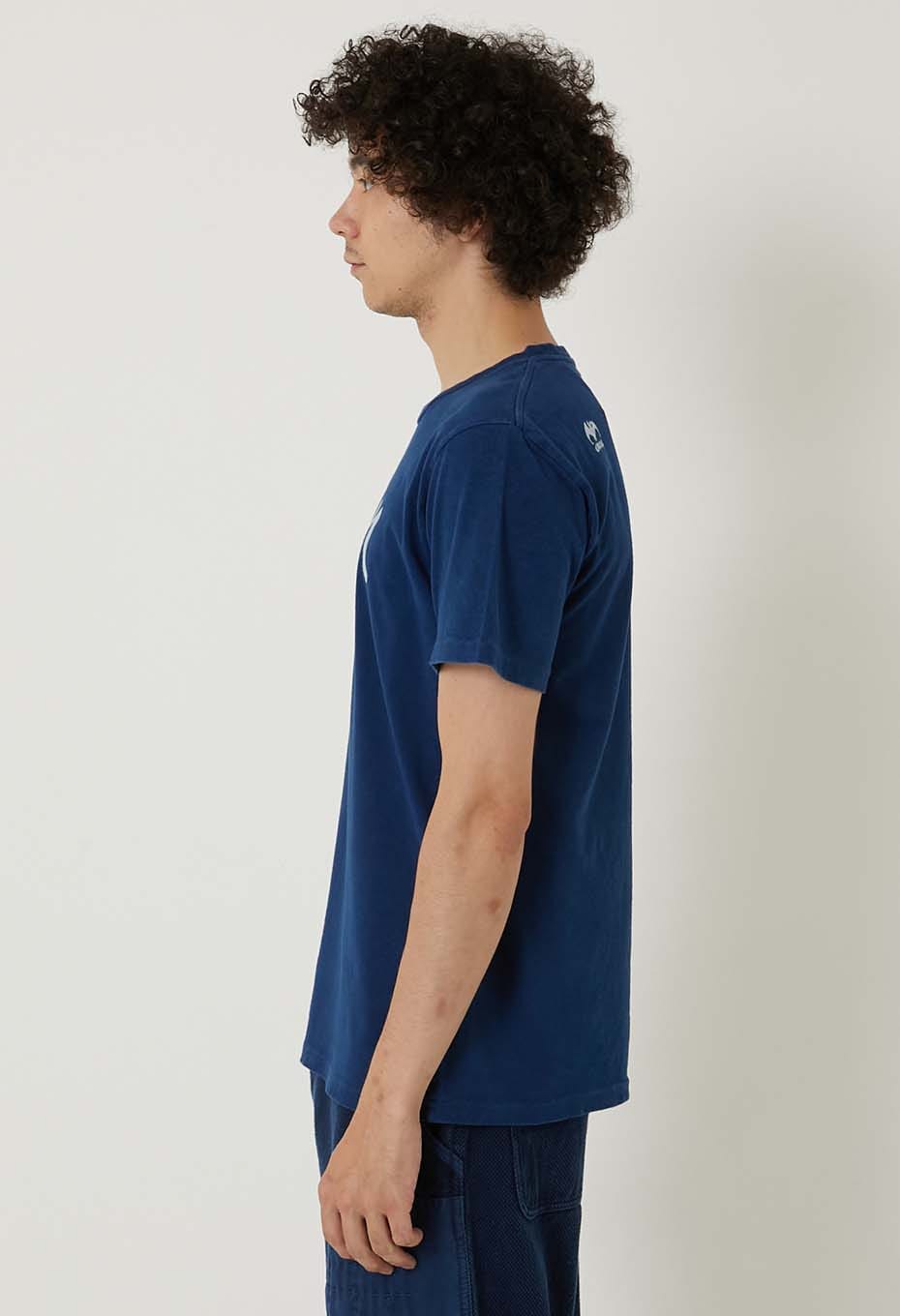 BLUE BLUE JAPAN Appare bassen Indigo T-shirt