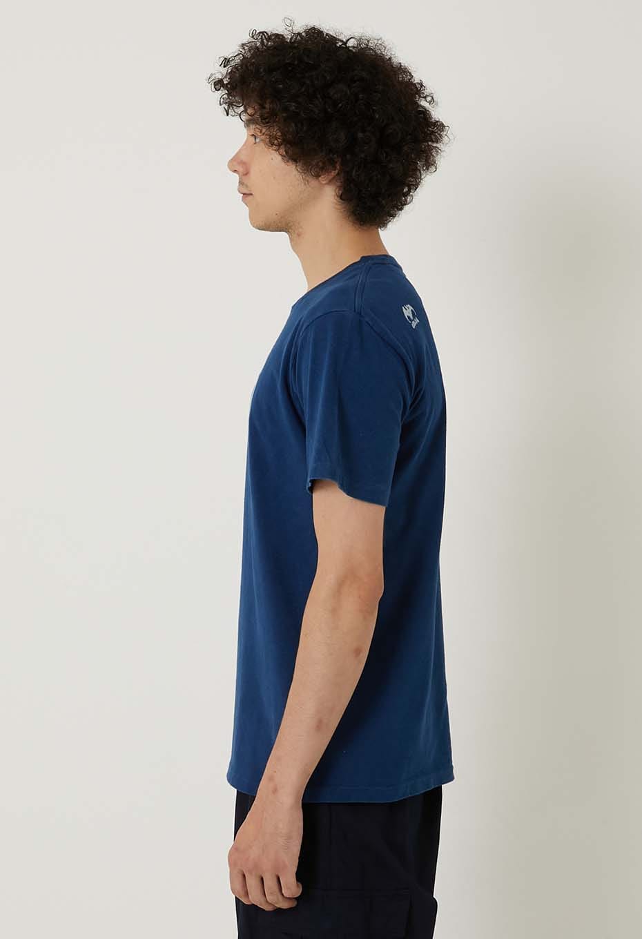 BLUE BLUE JAPAN Normal bassen Indigo T-shirt