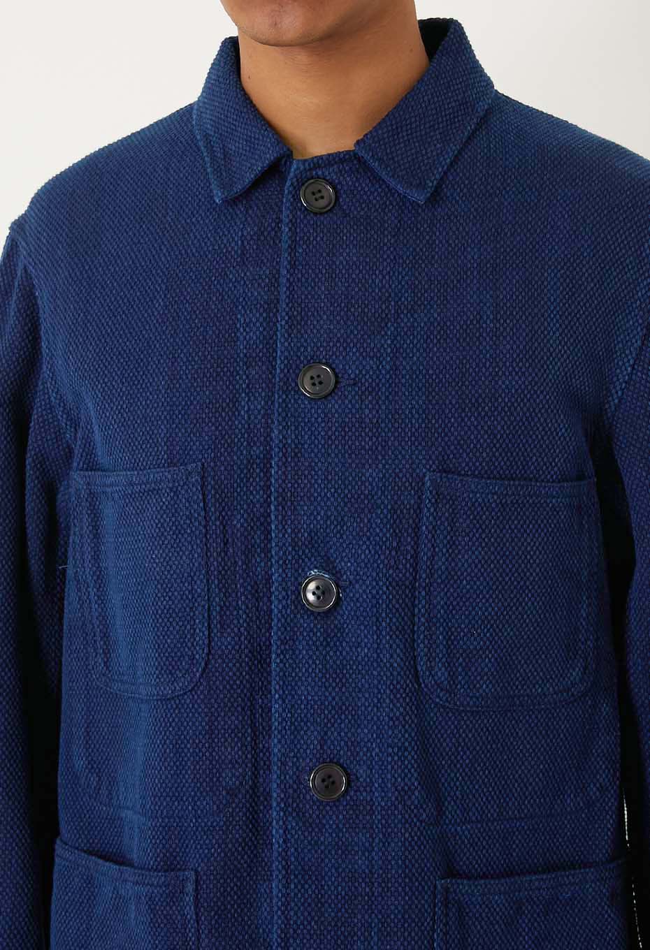 BLUE BLUE JAPAN Honnai Light Sashiko Chore Coat