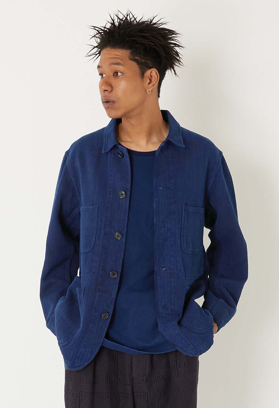 BLUE BLUE JAPAN Honnai Light Sashiko Chore Coat