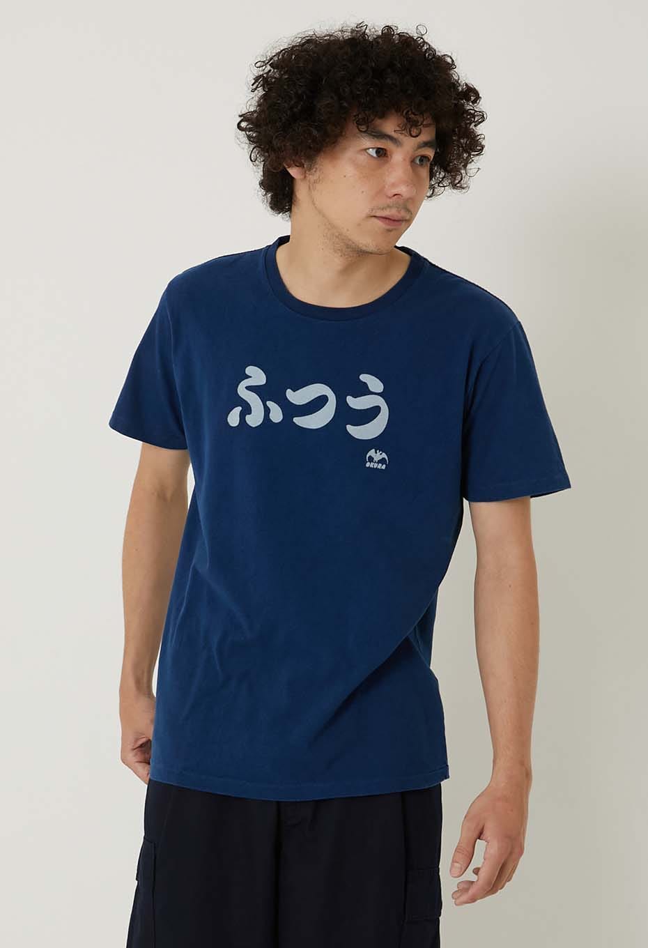 BLUE BLUE JAPAN Normal bassen Indigo T-shirt