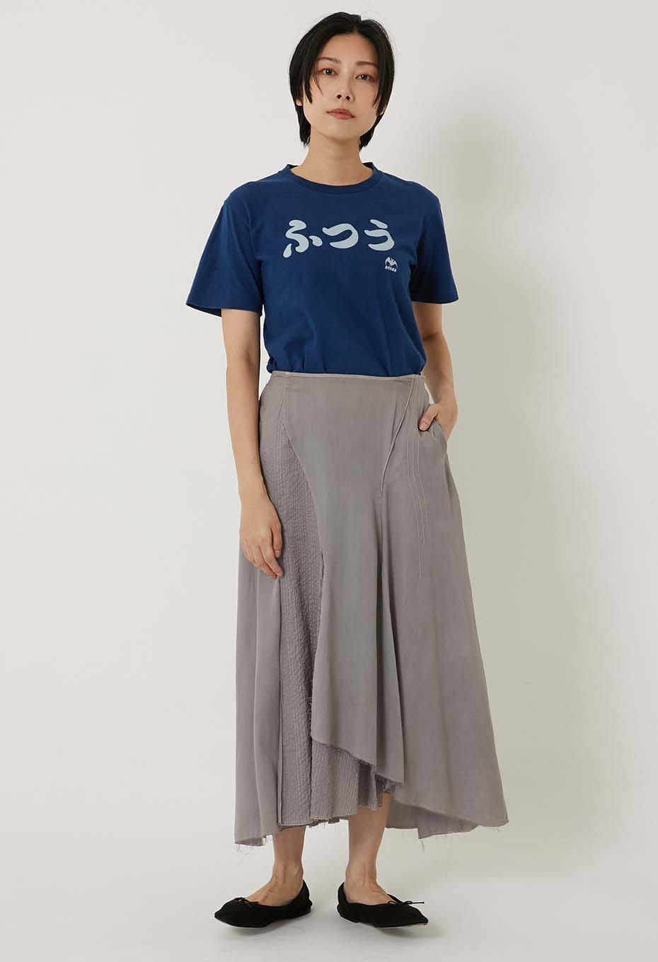 BLUE BLUE JAPAN Normal bassen Indigo T-shirt