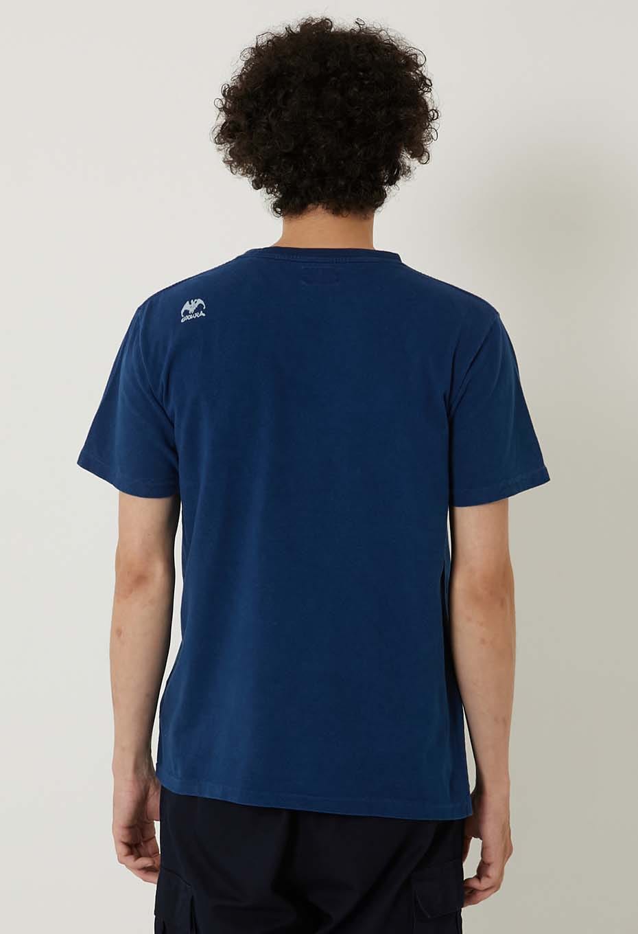 BLUE BLUE JAPAN Normal bassen Indigo T-shirt