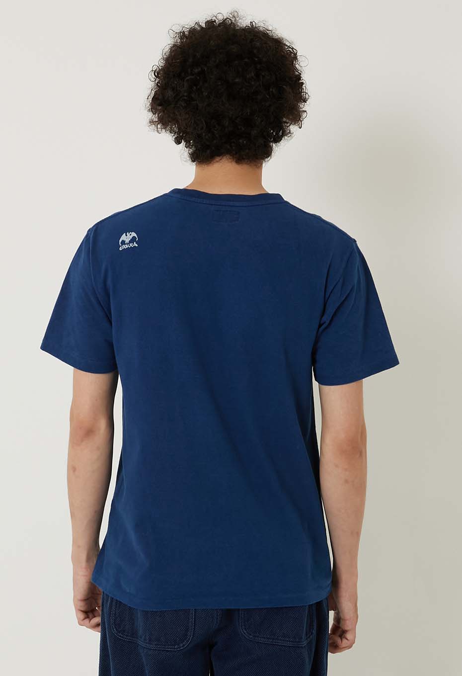 BLUE BLUE JAPAN Kenko bassen Indigo T-shirt