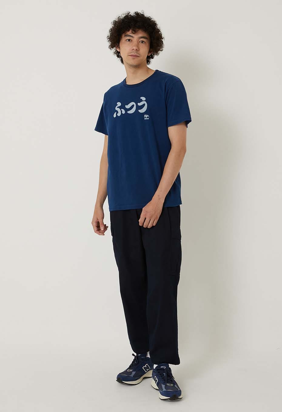 BLUE BLUE JAPAN Normal bassen Indigo T-shirt