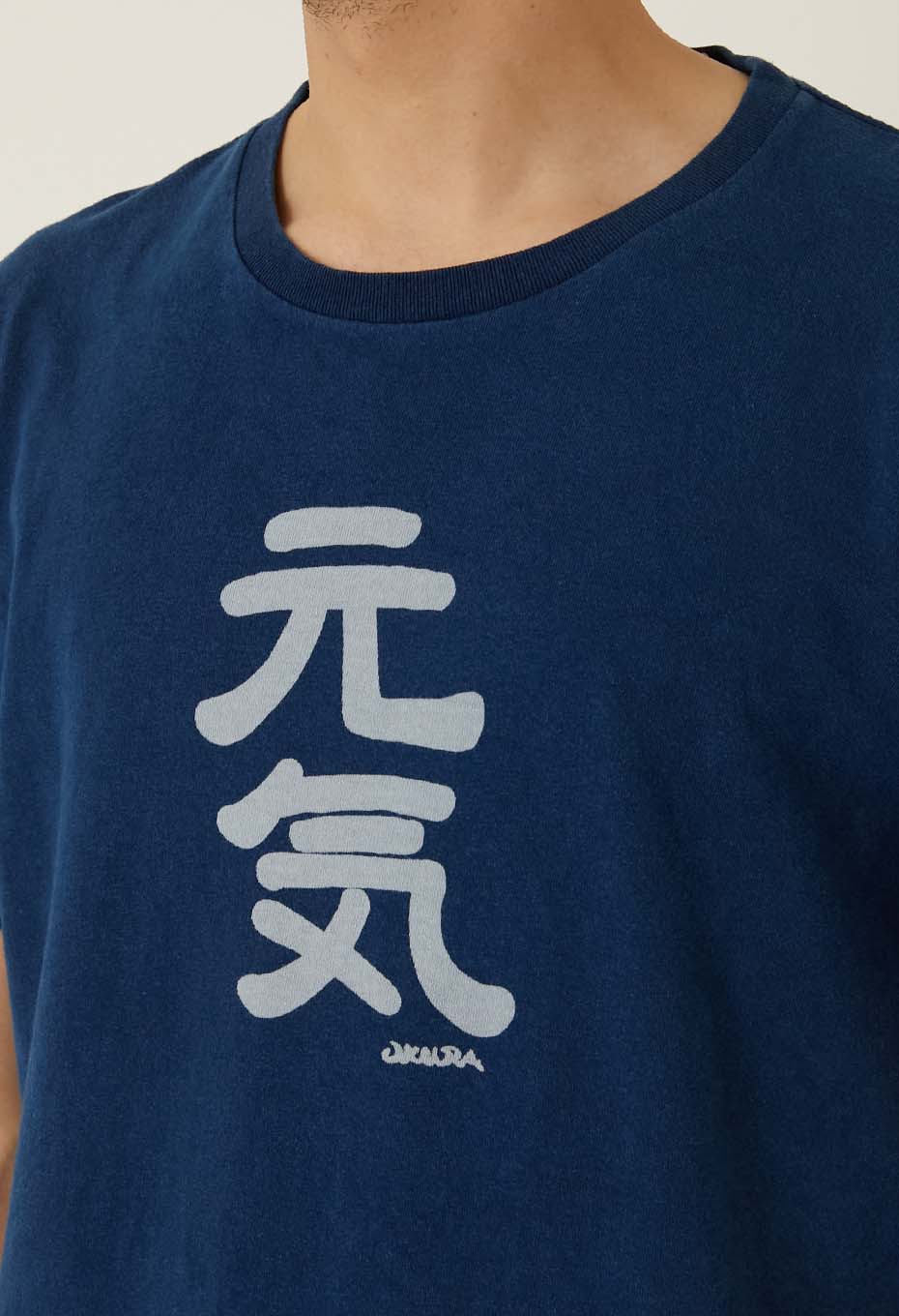 BLUE BLUE JAPAN Genki bassen Indigo T-shirts