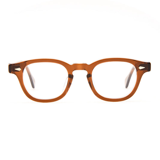 JULIUS TART OPTICAL AR Eyeglass Frame Brown Crystal II