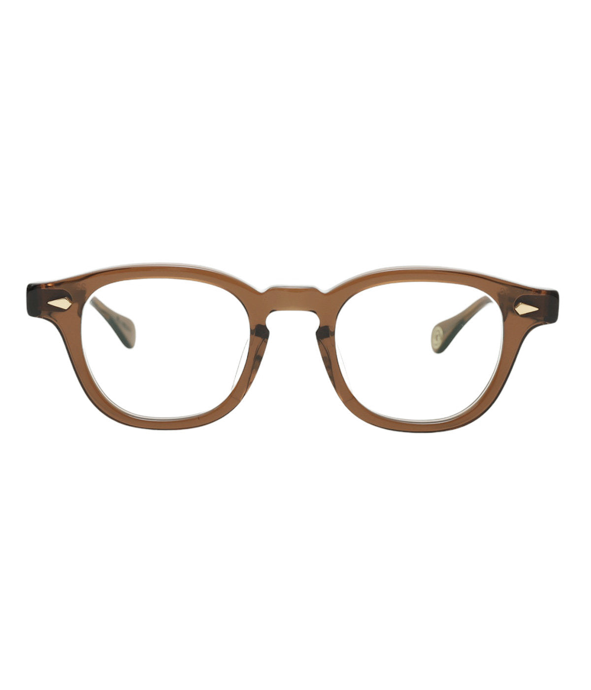 JULIUS TART OPTICAL AR Gold Edition Eyeglass Frame Red Brown