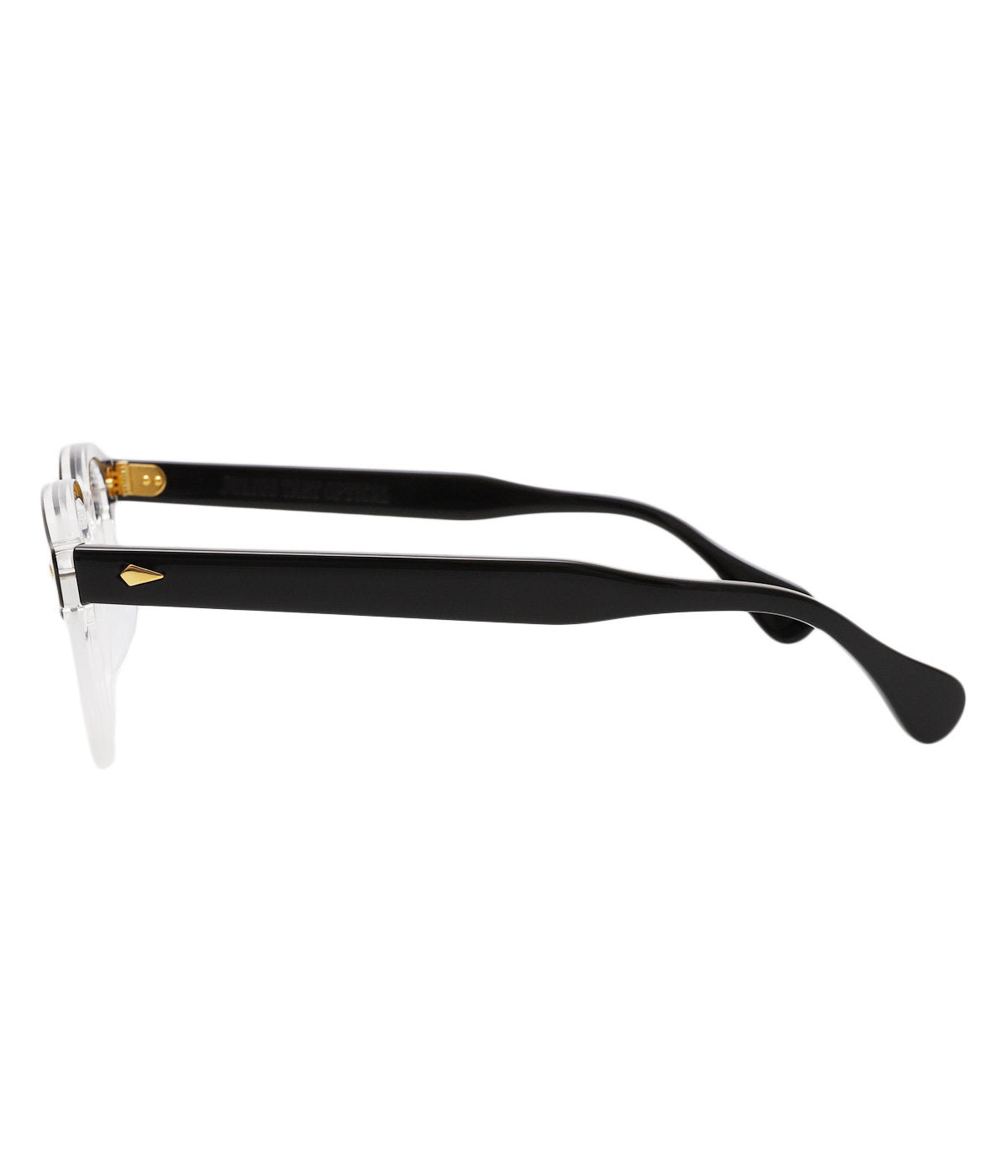 JULIUS TART OPTICAL AR Gold Edition Eyeglass Frame Black Clear Brow