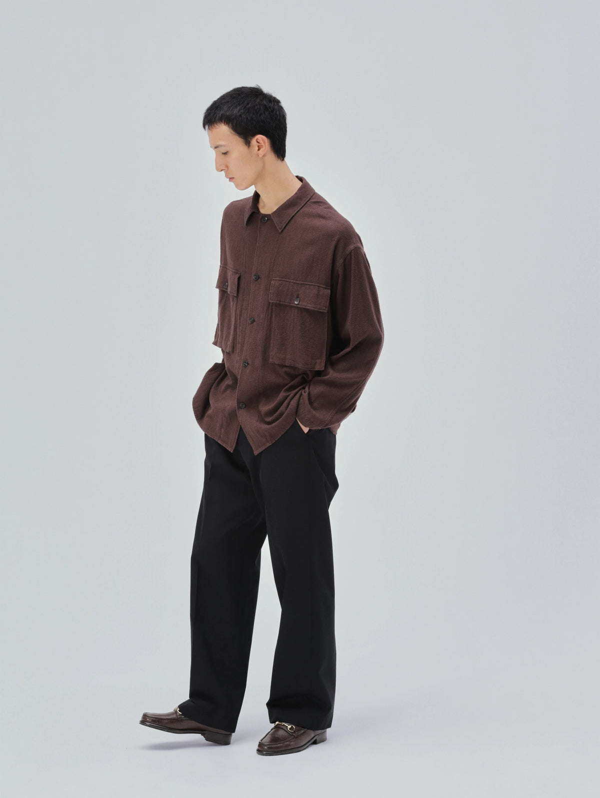 KAPTAIN SUNSHINE Silk Flannel Field Shirt Jacket