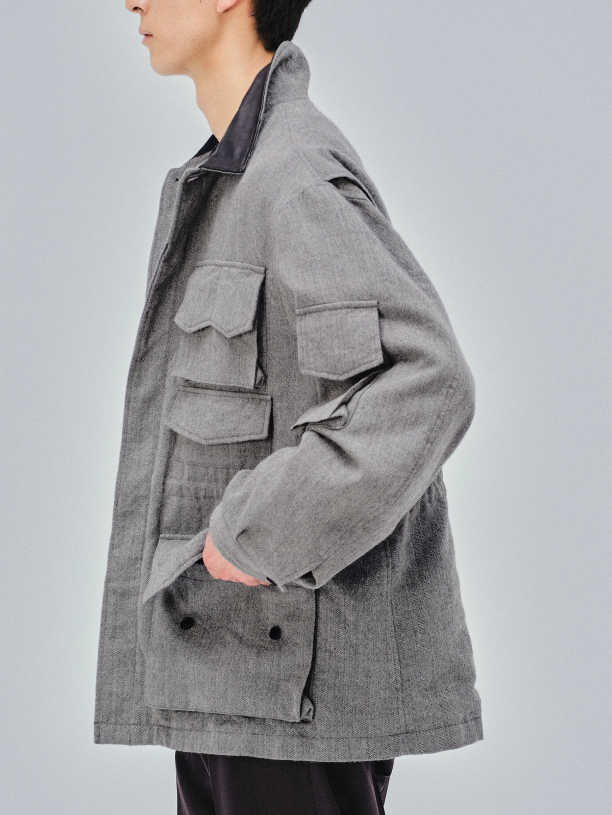 KAPTAIN SUNSHINE Wool Herringbone Explorer Jacket