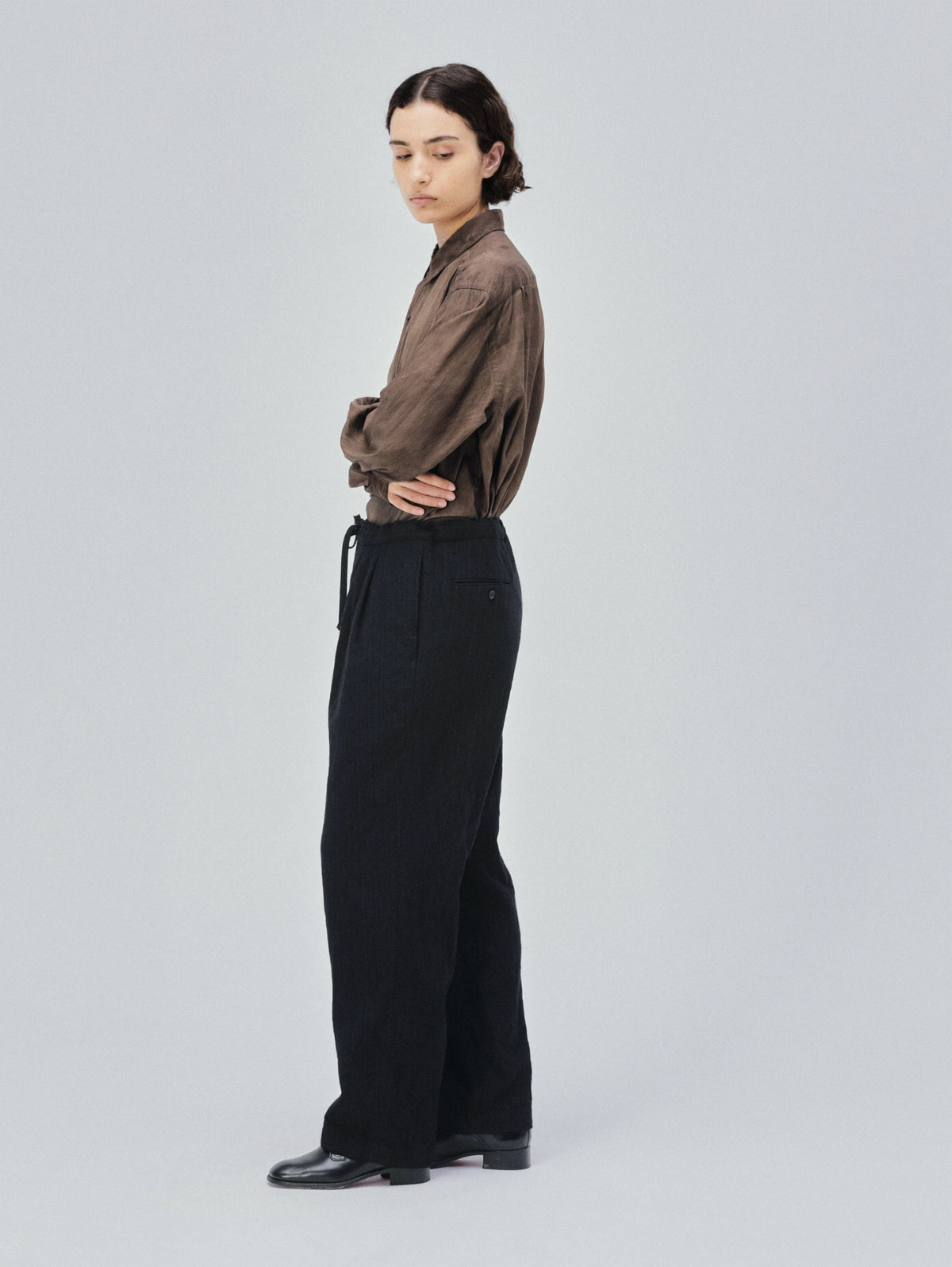 KAPTAIN SUNSHINE Wool Stripe Easy Trousers