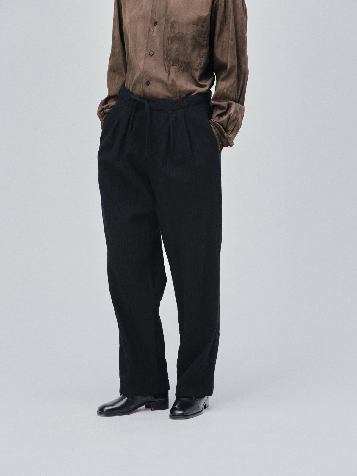 KAPTAIN SUNSHINE Wool Stripe Easy Trousers