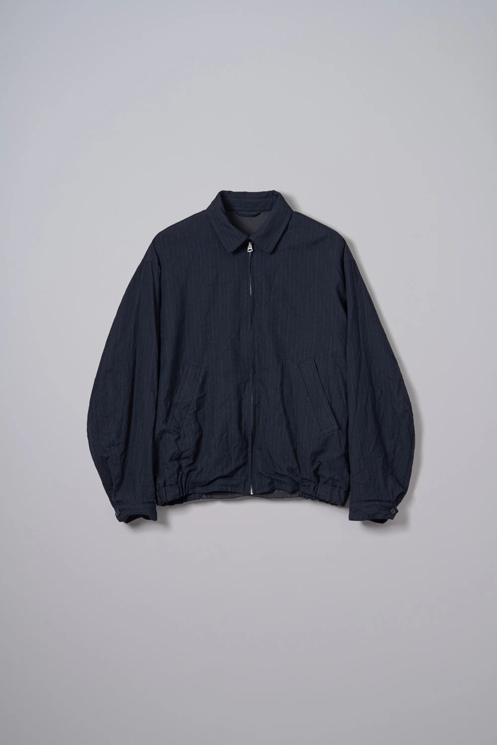 KAPTAIN SUNSHINE Wool Stripe Zip Blouson