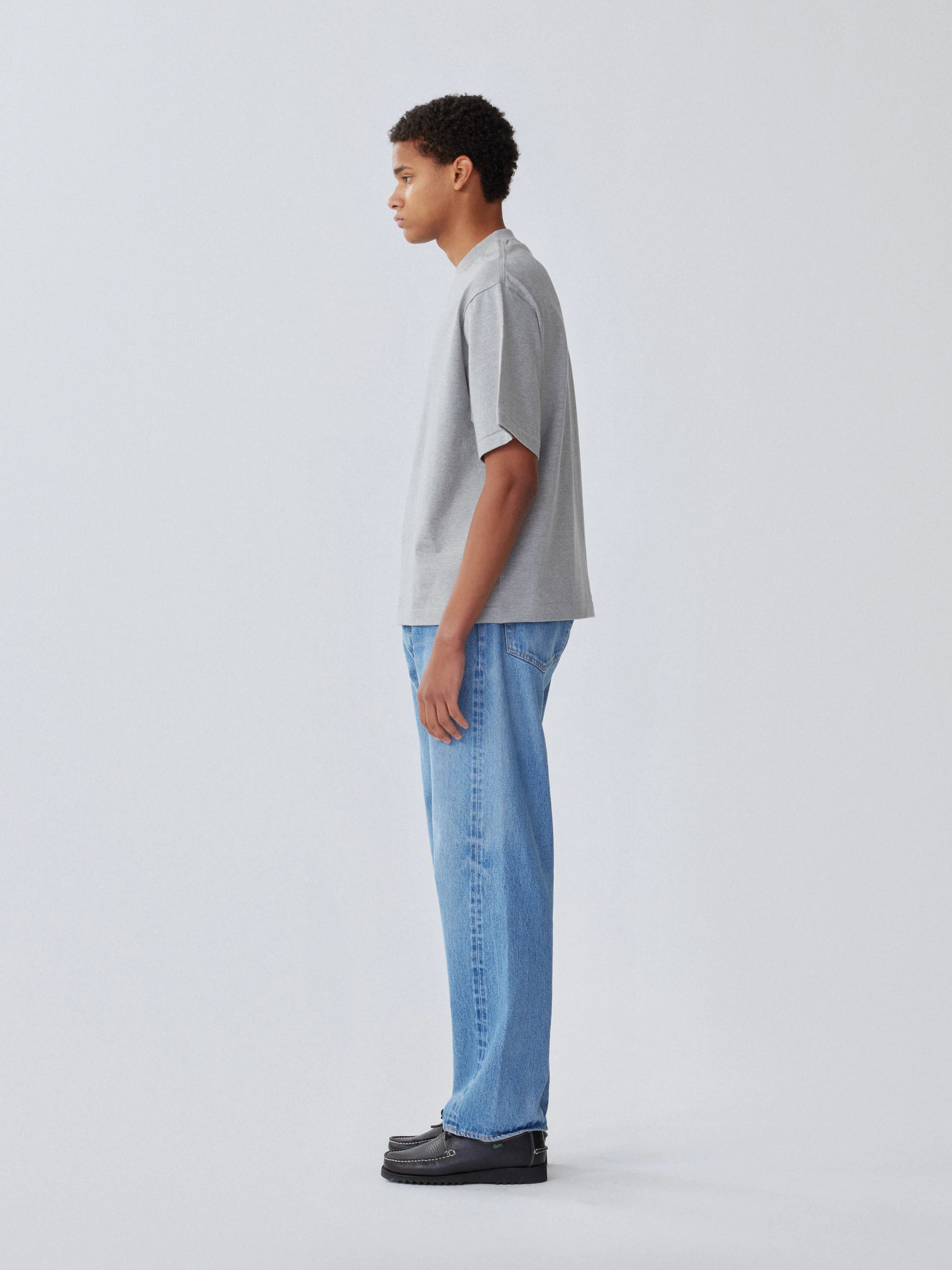 KAPTAIN SUNSHINE 5P Zipper Front Denim Pants BLACK VINTAGE WASH 28