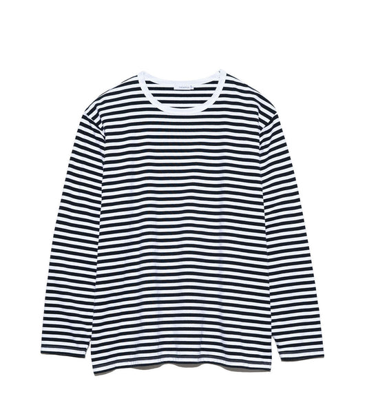 nanamica COOLMAX Stripe Jersey L/S Tee