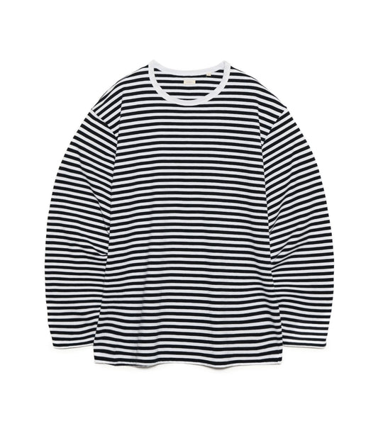 nanamica COOLMAX Stripe Jersey L/S Tee