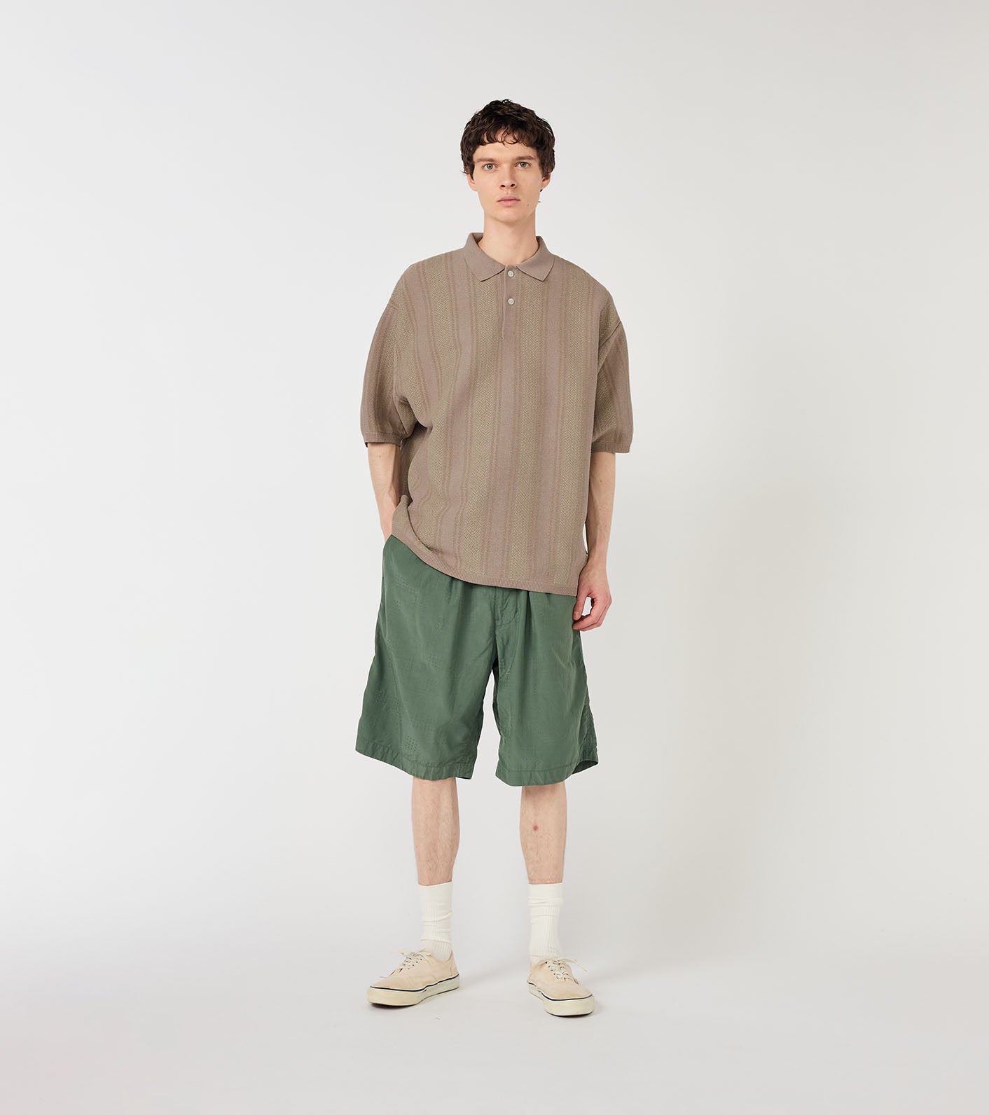 nanamica Knit Polo Sweater