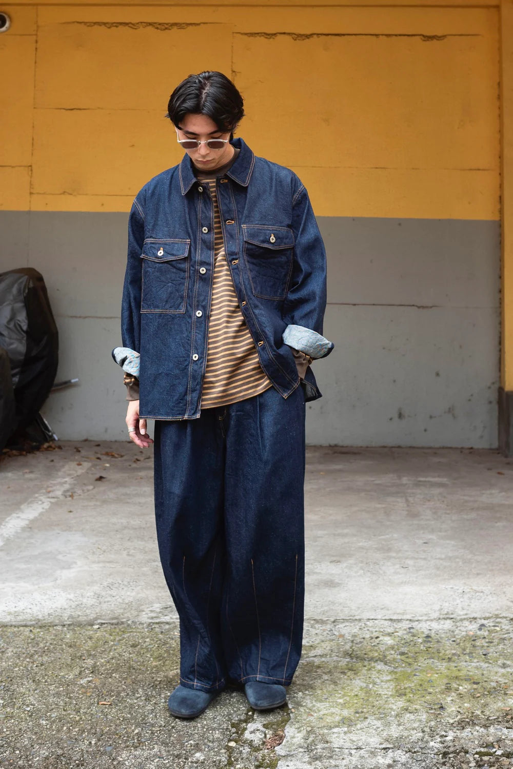 is-ness SILK DENIM JACKET