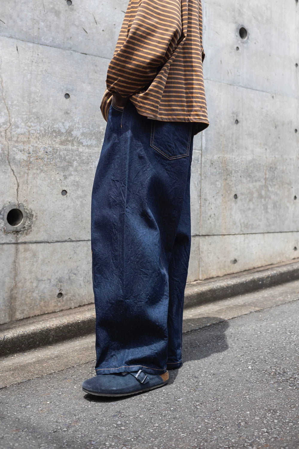 is-ness SILK DENIM 5PK BALLOON PANTS