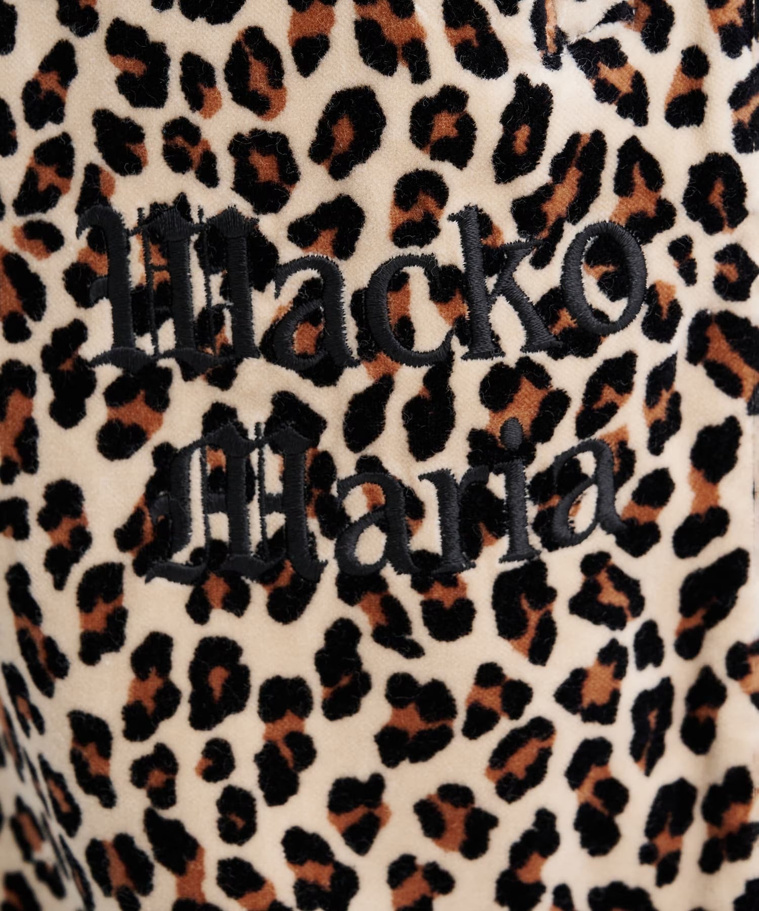 WACKO MARIA LEOPARD VELVET TRACK PANTS