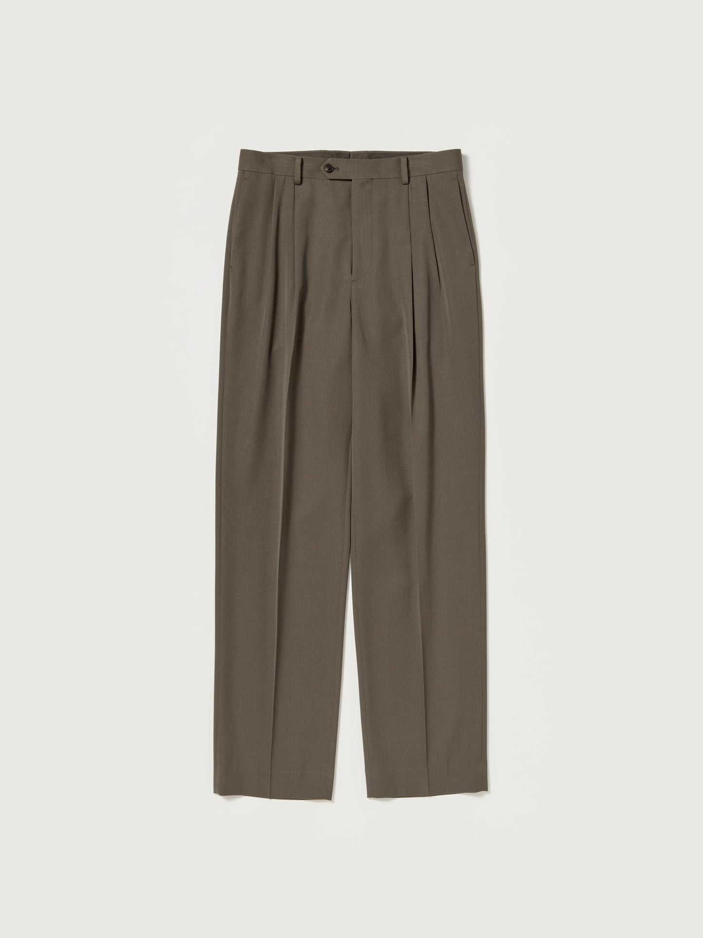 AURALEE LIGHT WOOL MAX GABARDINE TWO-TUCK SLACKS