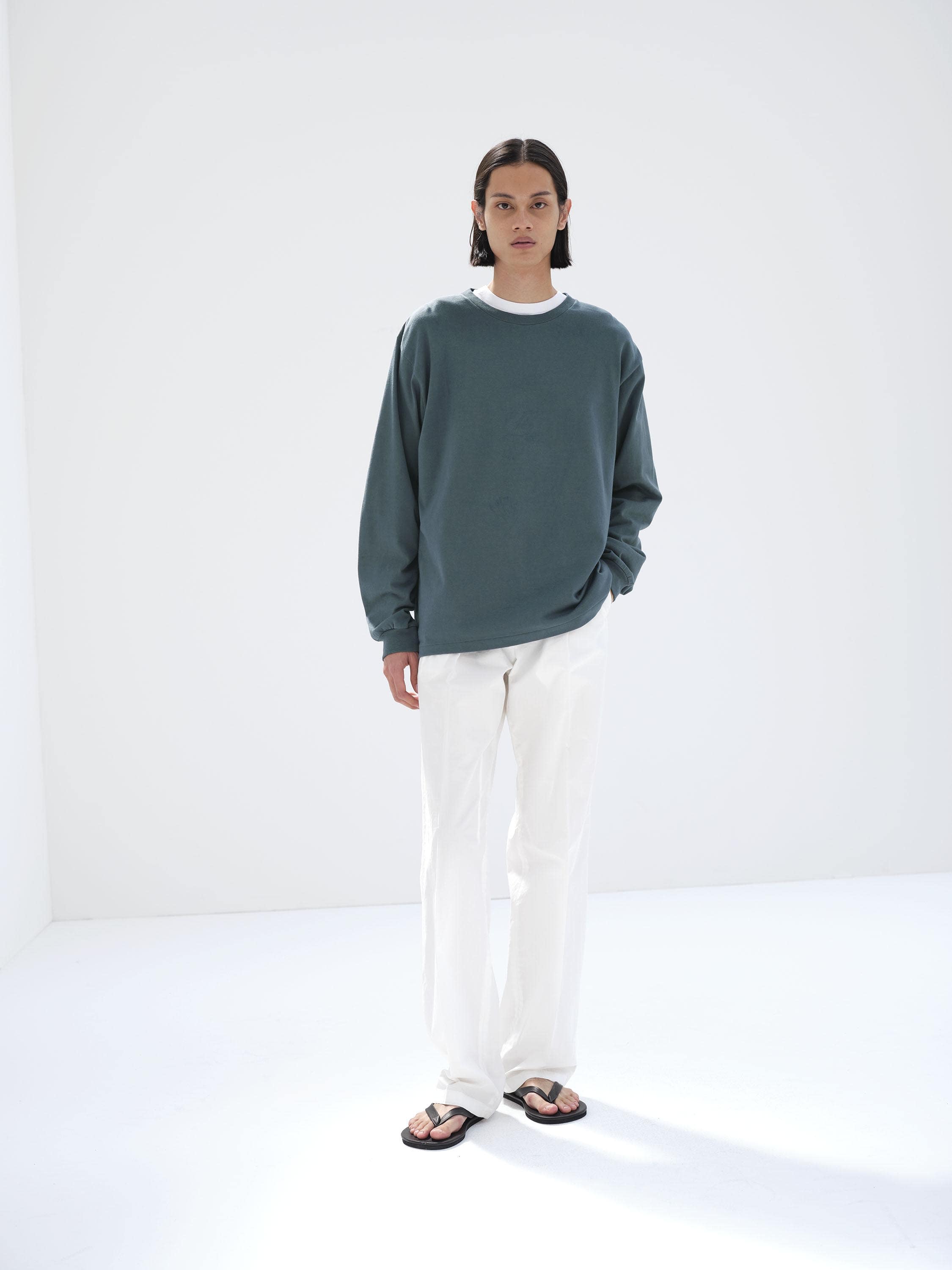 AURALEE LUSTER PLAITING L/S TEE – unexpected store