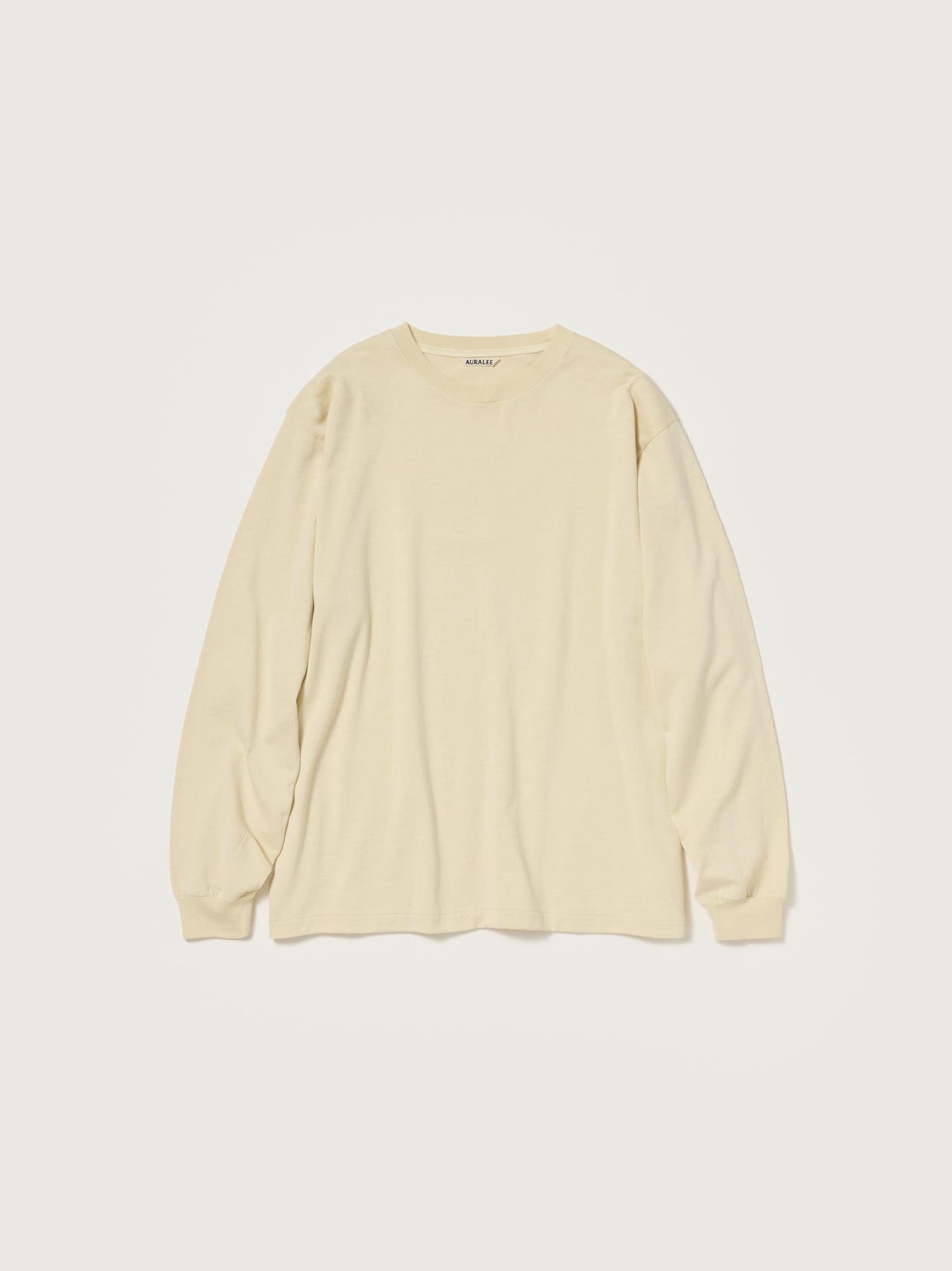 AURALEE LUSTER PLAITING L/S TEE