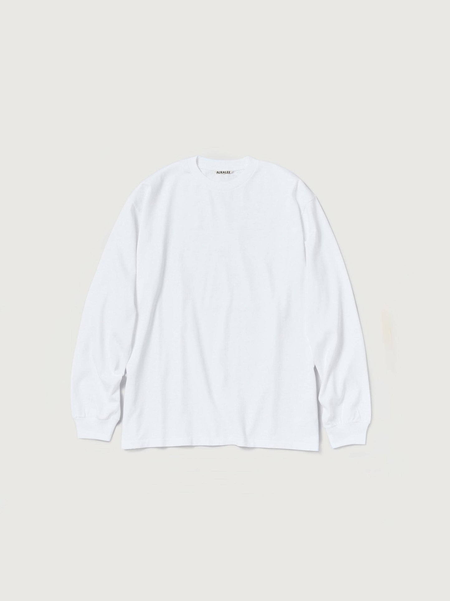 AURALEE LUSTER PLAITING L/S TEE