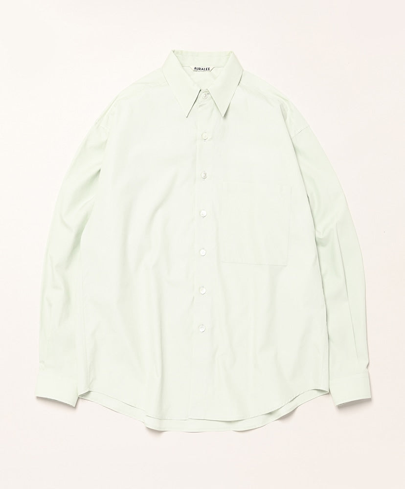 AURALEE WASHED FINX TWILL BIG SHIRT – unexpected store