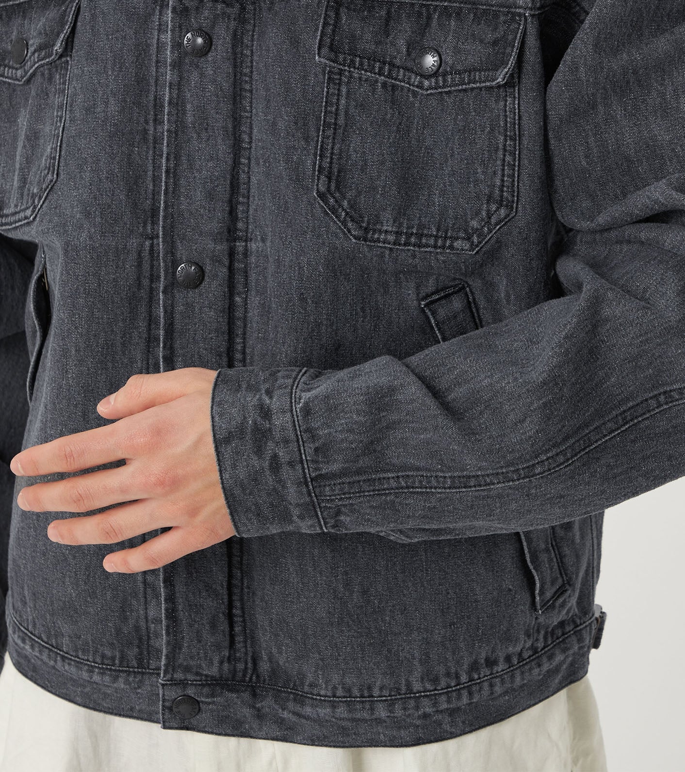 Purple Label Linen Cotton Denim Field Jacket