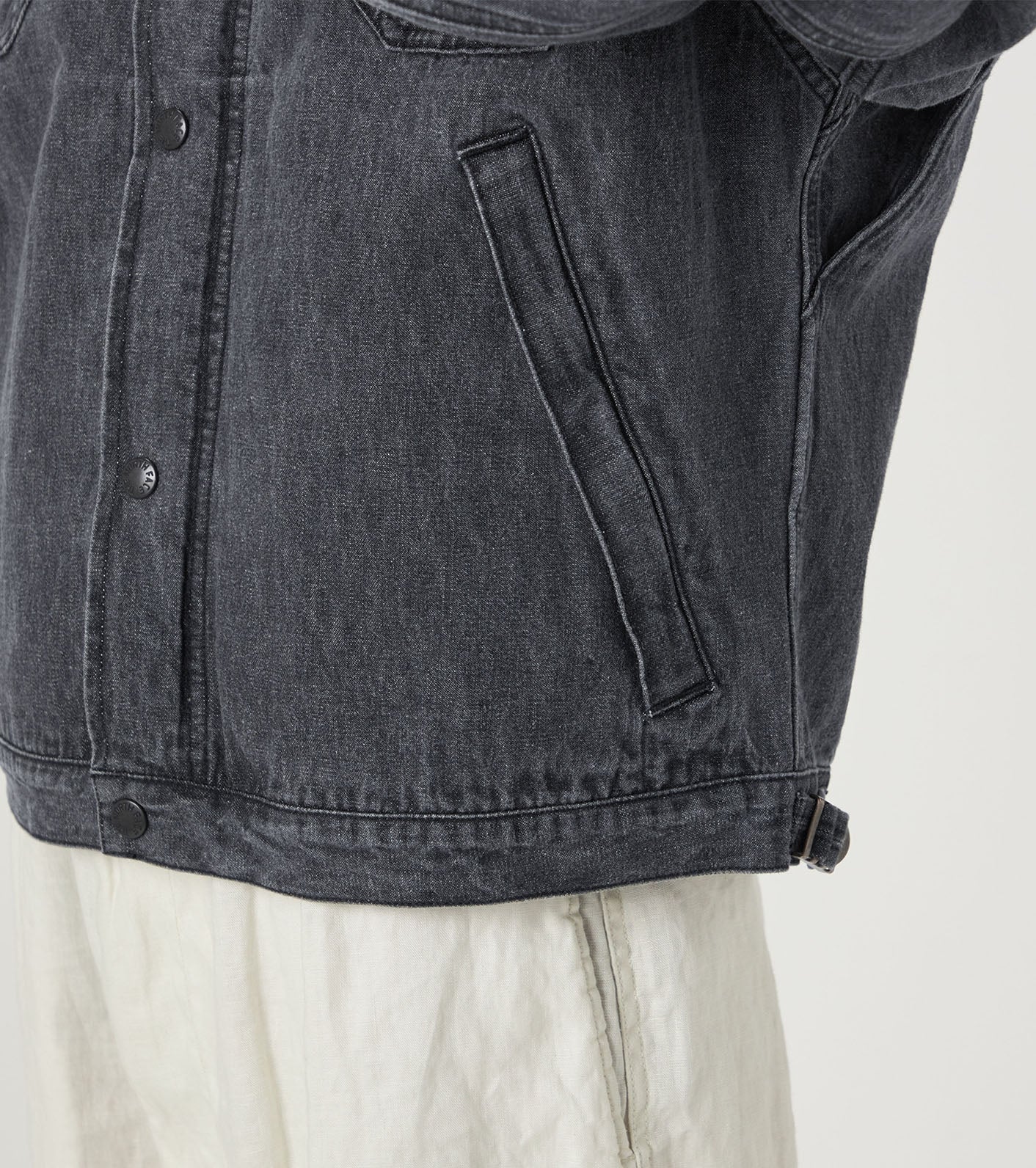 Purple Label Linen Cotton Denim Field Jacket