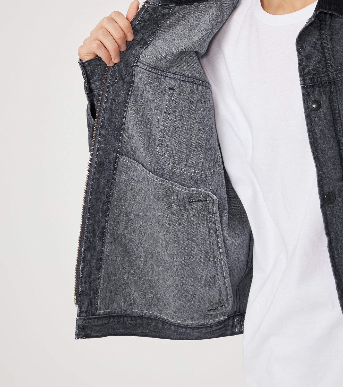 Purple Label Linen Cotton Denim Field Jacket