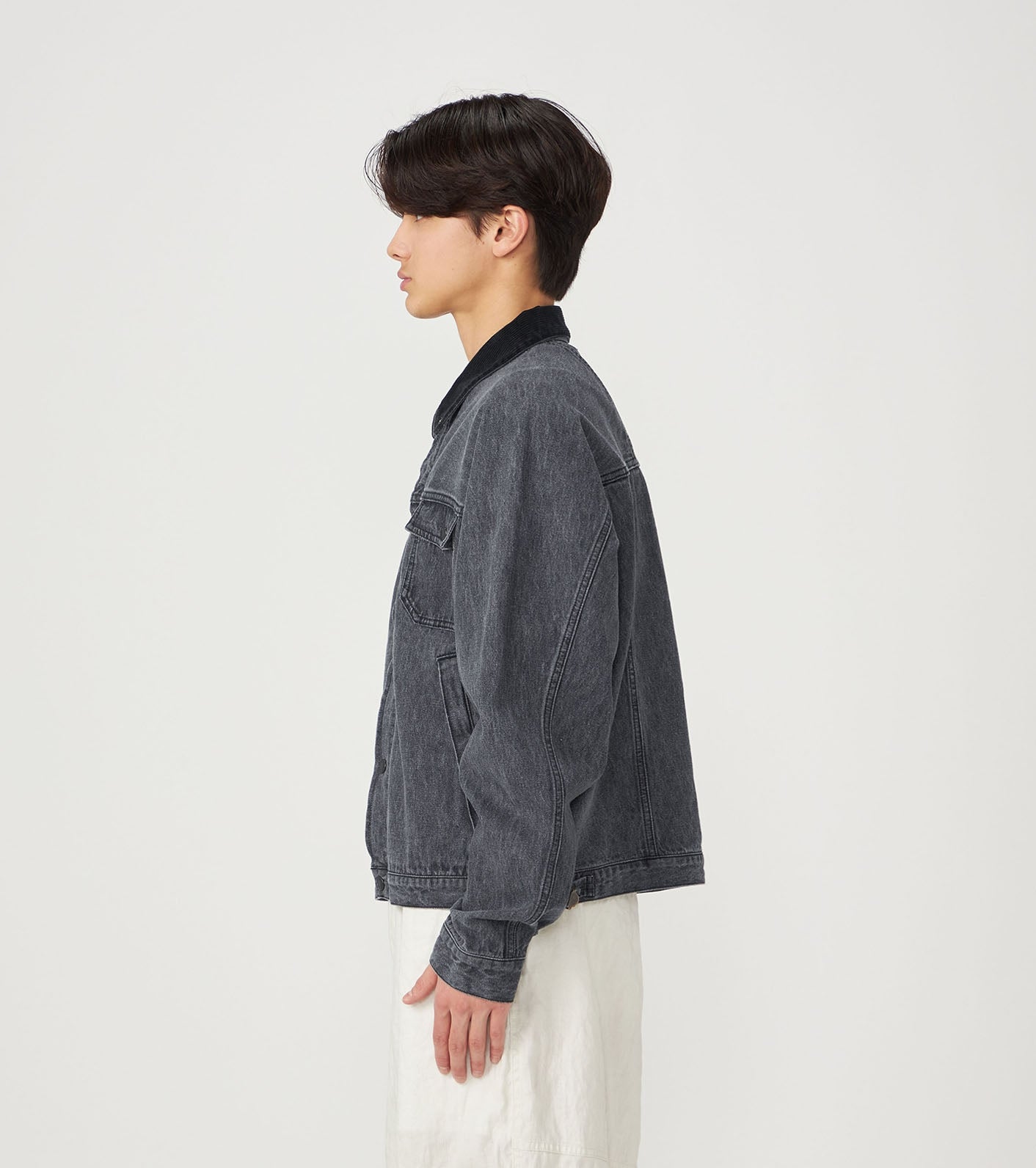 Purple Label Linen Cotton Denim Field Jacket