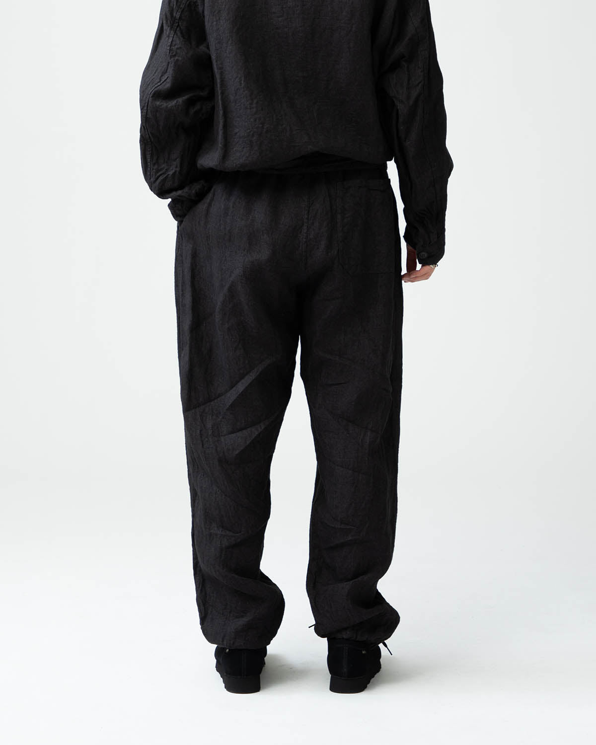 COMOLI Linen Drawstring Trousers