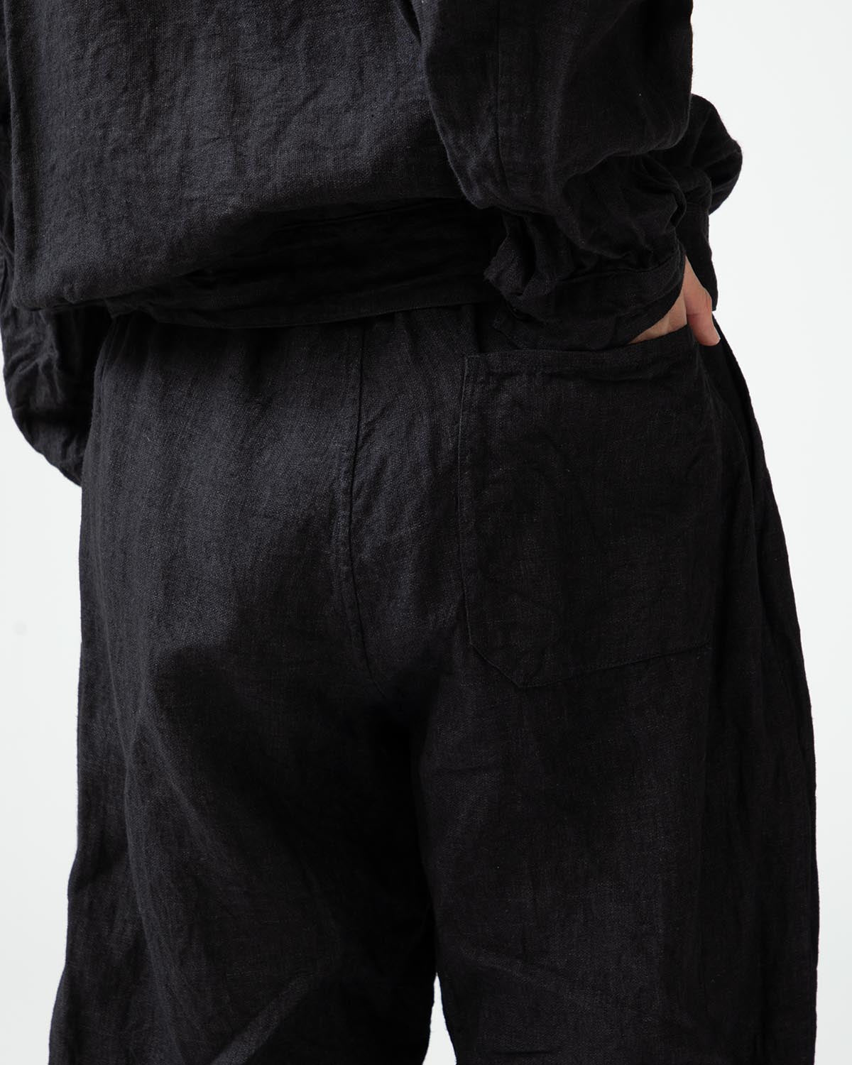 COMOLI Linen Drawstring Trousers