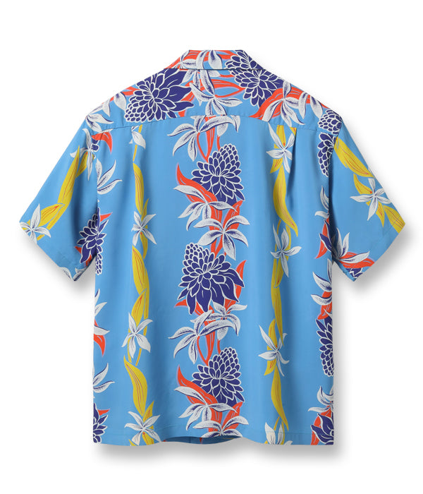 SUN SURF RAYON HAWAIIAN SHIRT “BLOOMS OF TORCH FLOWER