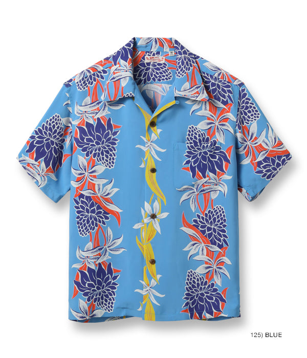 SUN SURF RAYON HAWAIIAN SHIRT “BLOOMS OF TORCH FLOWER”